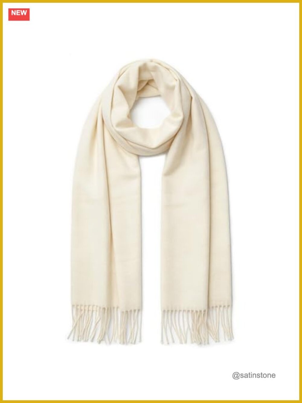 Soft Faux Cashmere Winter Scarf Shawl Wrap with Tassels 27x79